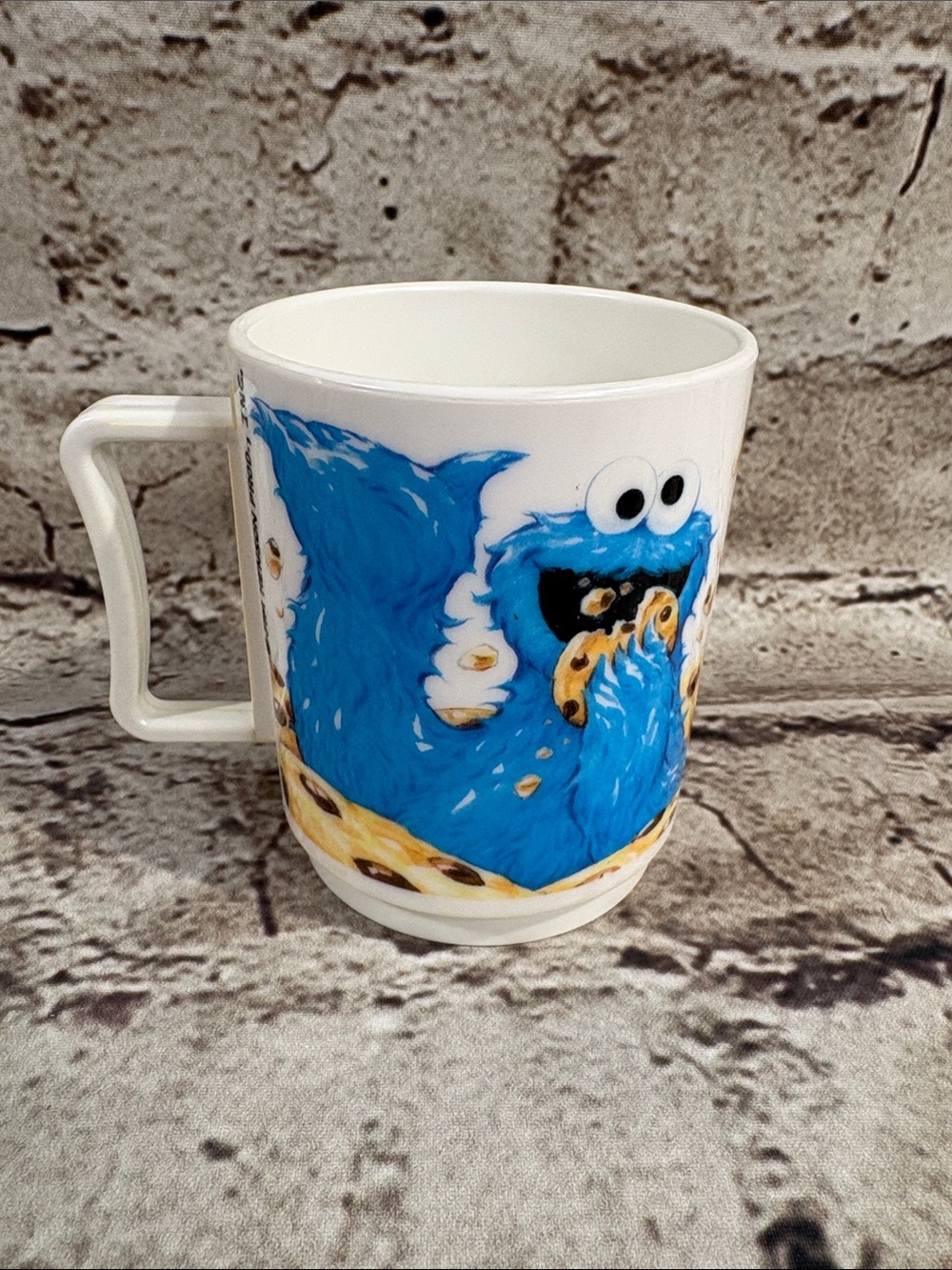 VTG-  Sesame Street Cookie Monster plastic cup